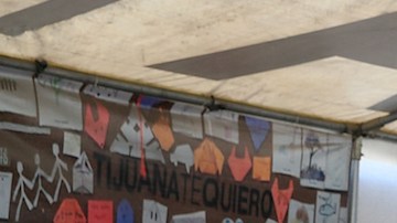 People wait in line to enter the United States at the San Ysidro Port of Entry on January 27, 2017 in Tijuana, Mexico. Photo by Justin Sullivan/Getty Images News