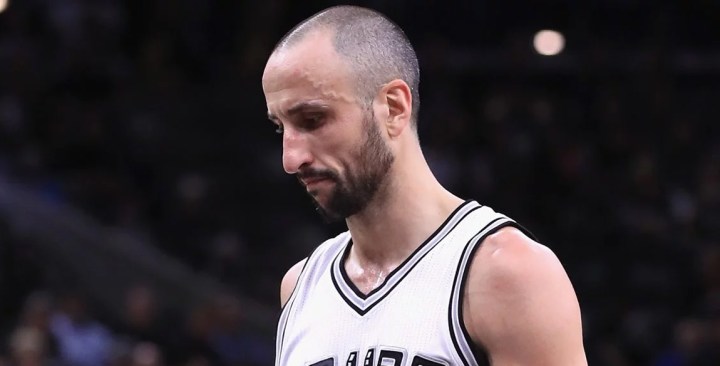 Manu Ginobili of the San Antonio Spurs during the 2017 Western Conference Finals. Photo by Ronald Martinez/Getty Images