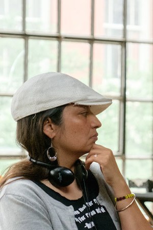 Aurora Guerrero on set of 'Queen Sugar.' Photo by Alfonso Bresciani. © 2017 Warner Bros. Entertainment Inc / Courtesy of OWN