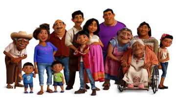 In Disney•Pixar’s 'Coco,' several members of the Rivera family reside in Santa Cecilia in the Land of the Living. ©2017 Disney•Pixar. All Rights Reserved. Courtesy of Pixar