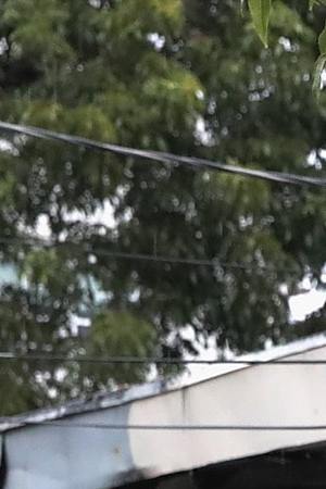 Vincente Navas (L) and Alma Barrientos stand outside their home in the Cottage Grove neighborhood which has been inundated with floodingf from Hurricane Harvey on August 27, 2017 in Houston, Texas. Photo by Scott Olson/Getty Images News