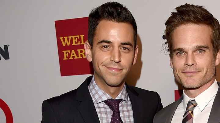 Rob Sudduth (L) and his partner Greg Rikaart (R) attend the 10th annual GLSEN Respect Awards at the Regent Beverly Wilshire Hotel on October 17, 2014 in Beverly Hills, California. Photo by Jason Merritt/Getty Images for GLSEN Respect Awards-Los Angeles