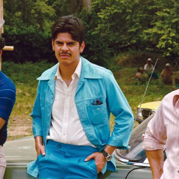 Alejandro Edda (far right) as Jorge Ochoa in 'American Made'. Courtesy of Universal Pictures