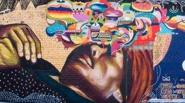 Art by Buenos Aires artist Ever, photo courtesy of Living Walls website.