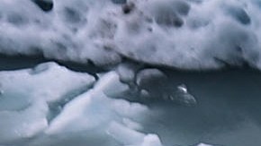 Glacial melting ice floats in Los Glaciares National Park, part of the Southern Patagonian Ice Field, the third largest ice field in the world, on November 26. Photo by Mario Tama/Getty Images News