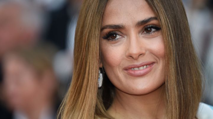 Salma Hayek attends the 70th Anniversary of the 70th annual Cannes Film Festival. Photo by Antony Jones/Getty Images Entertainment