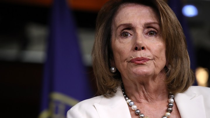 House Minority Leader Nancy Pelosi (D-CA) answers questions during her weekly press conference at the U.S. Capitol. Photo by Win McNamee/Getty Images News