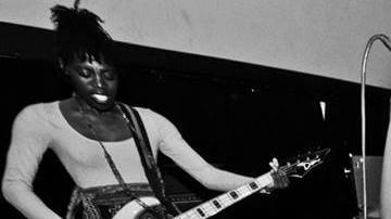 Jasmine Nyende of Fuck U Pay Us. Photo by Martin Crudo. Courtesy of Black and Brown Punk Show Collective