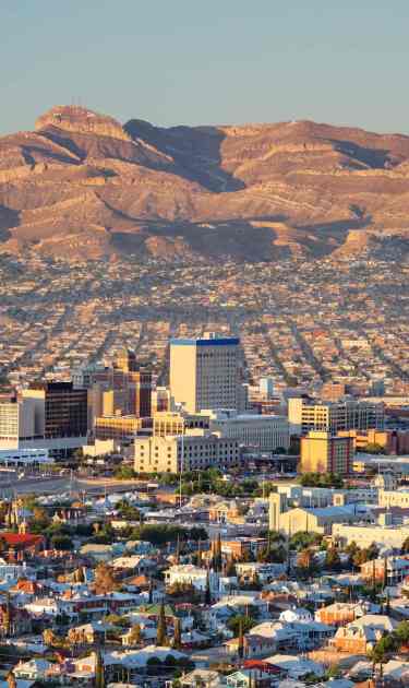 Downtown El Paso with Juarez, Mexico in the background. Photo by Denis Tangney Jr / E+