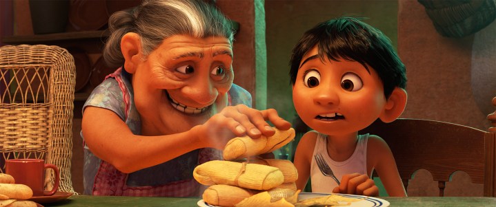 Miguel and Abuela from Coco