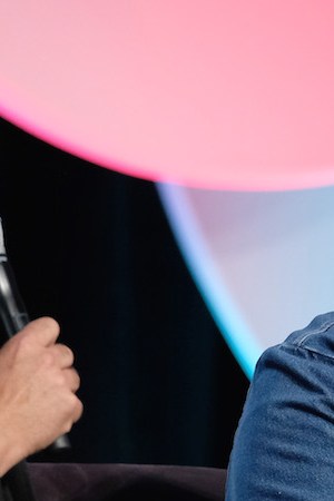 Editor-in-chief at People en Espanol Armando Correa (L) and Singer Daddy Yankee speak on stage during the 5th Annual Festival PEOPLE En Espanol. Photo by D Dipasupil/Getty Images Entertainment