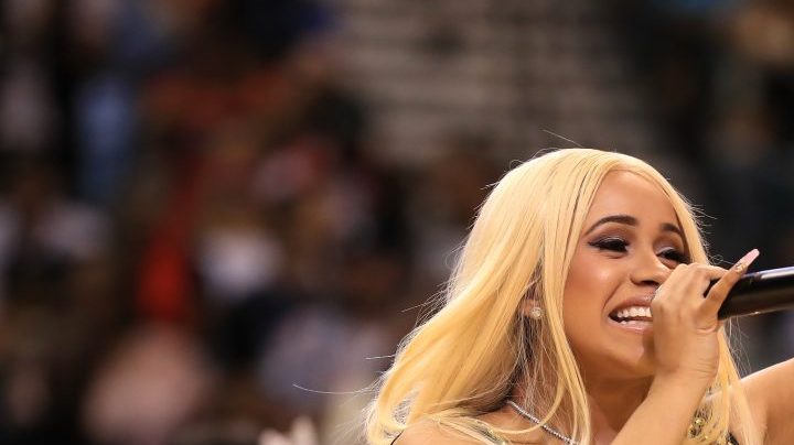 LAS VEGAS, NV: Cardi B performs during the BIG3 three on three basketball league championship game on August 26, 2017 in Las Vegas, Nevada. Photo by Sean M. Haffey/BIG3/Getty Images