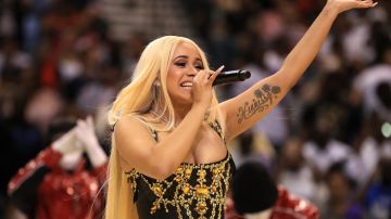 LAS VEGAS, NV: Cardi B performs during the BIG3 three on three basketball league championship game on August 26, 2017 in Las Vegas, Nevada. Photo by Sean M. Haffey/BIG3/Getty Images
