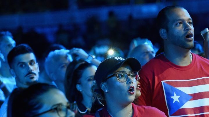 A view of the crowd at the One Voice: Somos Live! A Concert For Disaster Relief at Marlins Park on October 14, 2017 in Miami, Florida.  Photo by Rick Diamond/One Voice: Somos Live!/Getty Images