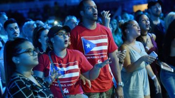 A view of the crowd at the One Voice: Somos Live! A Concert For Disaster Relief at Marlins Park on October 14, 2017 in Miami, Florida.  Photo by Rick Diamond/One Voice: Somos Live!/Getty Images