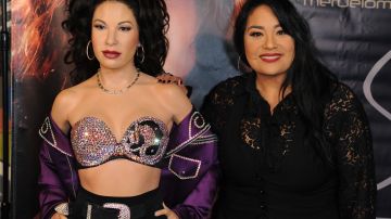 Suzette Quintanilla attends Madame Tussauds Hollywood's Selena Wax Figure Makes Special Appearance at the Walk of Fame Reception.  Photo by Joshua Blanchard/Getty Images for Madame Tussauds Hollywood