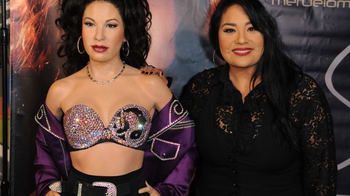 Suzette Quintanilla attends Madame Tussauds Hollywood's Selena Wax Figure Makes Special Appearance at the Walk of Fame Reception.  Photo by Joshua Blanchard/Getty Images for Madame Tussauds Hollywood