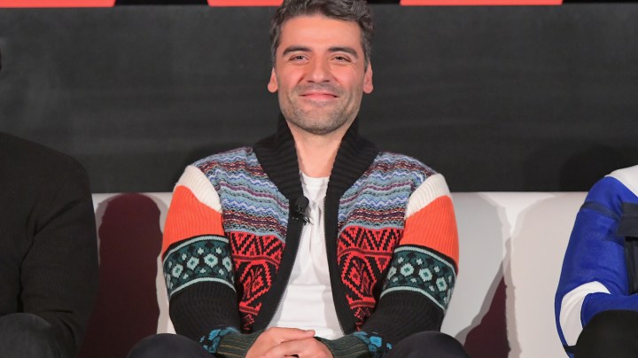 Oscar Isaac attends the press conference for 'Star Wars: The Last Jedi' at InterContinental Los Angeles on December 3, 2017. Photo by Charley Gallay/Getty Images. Courtesy of Disney