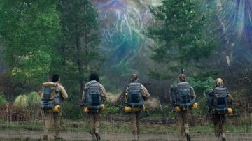 Gina Rodriguez, Tessa Thompson, Tuva Novotny, Natalie Portman and Jennifer Jason Leigh in 'Annihilation.' Courtesy of  Paramount Pictures