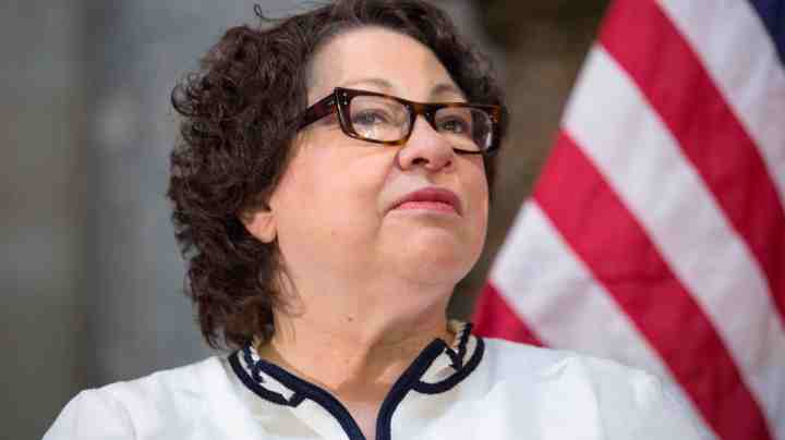 U.S. Supreme Court Justice Sonia Sotomayor participates in an annual Women's History Month reception. Photo by Allison Shelley/Getty Images News