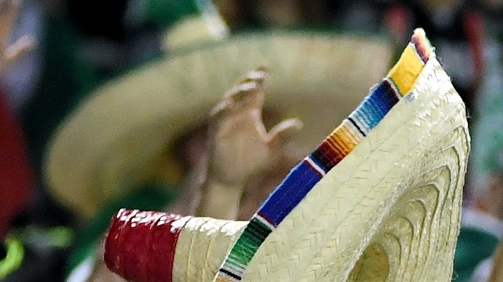Mexico fans cheer during the team's exhibition match against Iceland at Sam Boyd Stadium on February 8, 2017 in Las Vegas, Nevada. Mexico won 1-0.  (Photo by Ethan Miller/Getty Images)