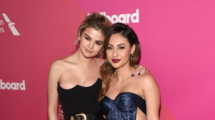 Honoree Selena Gomez and Francia Raisa attend Billboard Women In Music 2017 at The Ray Dolby Ballroom at Hollywood & Highland Center on November 30, 2017 in Hollywood, California. Photo by Michael Kovac/Getty Images for Billboard