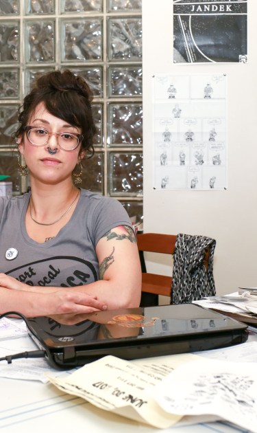 Julia Arredondo in her home in Chicago, IL. Photo by Itzel Alejandra Martinez for Remezcla