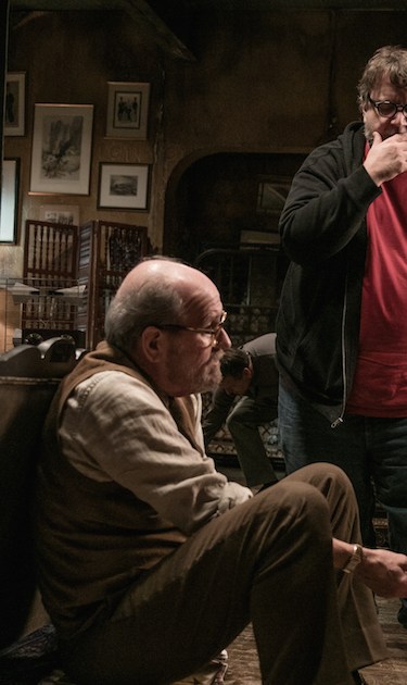Richard Jenkins, Guillermo del Toro and Sally Hawkins on set of 'The Shape of Water.' Photo by Kerry Hayes. Courtesy of Fox Searchlight Pictures