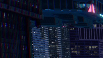 Miles Morales (Shameik Moore) falls through an alternate-universe New York City in 'Spider-Man: Into the Spider-Verse'. Courtesy of Sony Pictures Animation