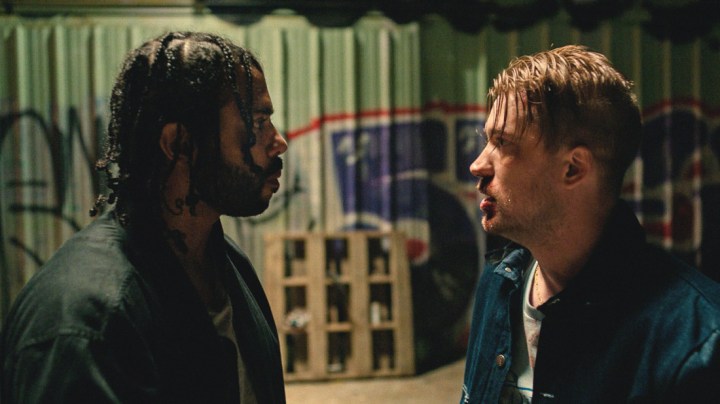Daveed Diggs and Rafael Casal appear in Blindspotting by Carlos López Estrada, an official selection of the U.S. Dramatic Competition at the 2018 Sundance Film Festival. Courtesy of Sundance Institute.