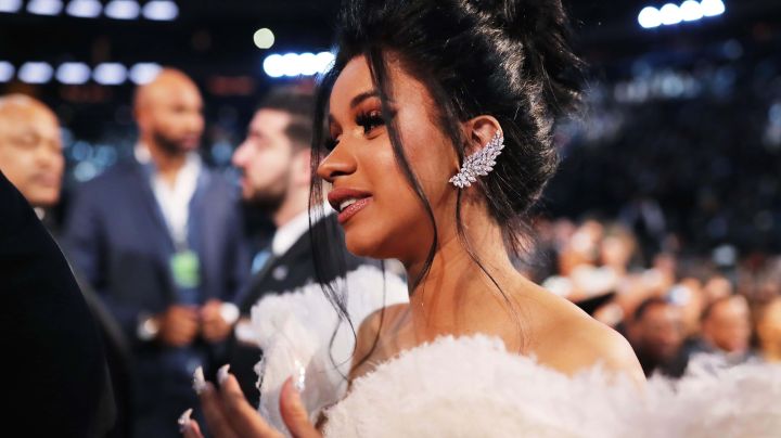 Cardi B attends the 60th Annual GRAMMY Awards. Photo by Christopher Polk/Getty Images for NARAS