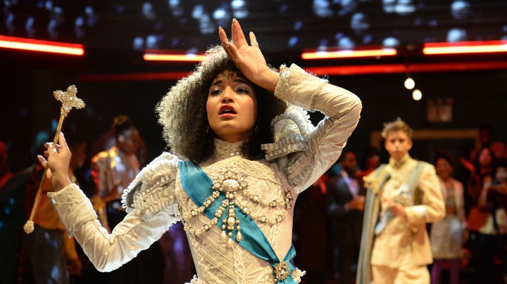 Indya Moore as Angel in a scene from the pilot of 'Pose.' Photo by JoJo Whilden. Courtesy of FX