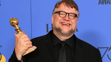 Director Guillermo del Toro poses with the award for Best Director Motion Picture for 'The Shape of Water' in the press room during The 75th Annual Golden Globe Awards at The Beverly Hilton Hotel on January 7, 2018 in Beverly Hills, California.  Photo by Kevin Winter/Getty Images