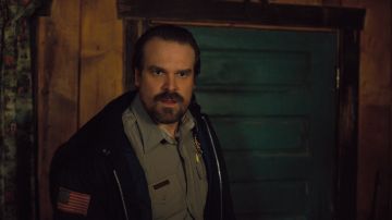David Harbour in 'Stranger Things' Season 2. Courtesy of Netflix