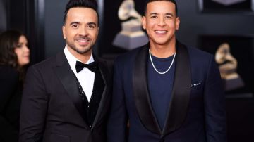 Recording artists Luis Fonsi and Daddy Yankee attend the 60th Annual GRAMMY Awards at Madison Square Garden on January 28, 2018 in New York City.  Photo by Dimitrios Kambouris/Getty Images for NARAS