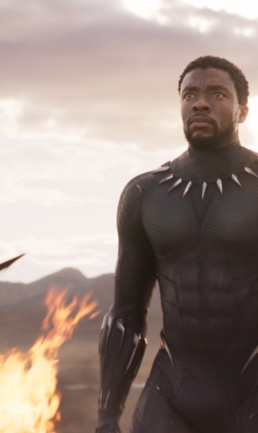 Chadwick Boseman as T'Challa in 'Black Panther' film still. Courtesy of Marvel Studios
