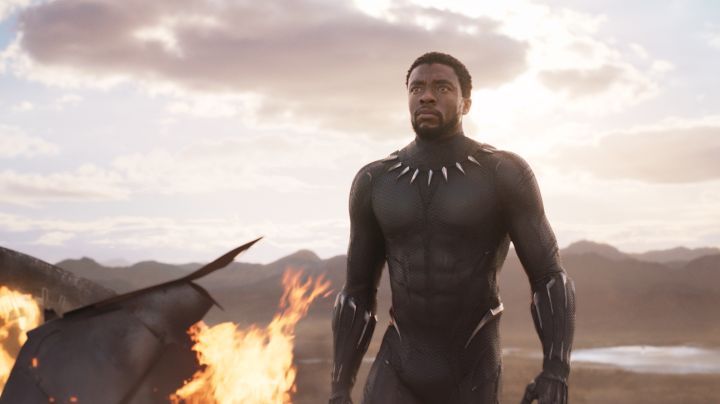 Chadwick Boseman as T'Challa in 'Black Panther' film still. Courtesy of Marvel Studios