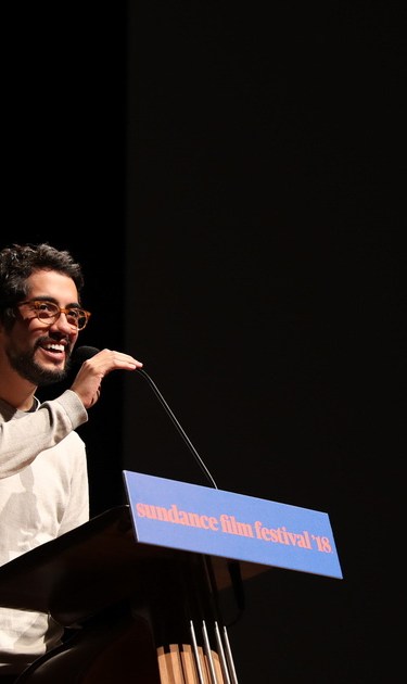Carlos López Estrada at the World Premiere of Blindspotting at the 2018 Sundance Film Festival. Courtesy of Sundance Institute. Photo by Ryan Kobane.