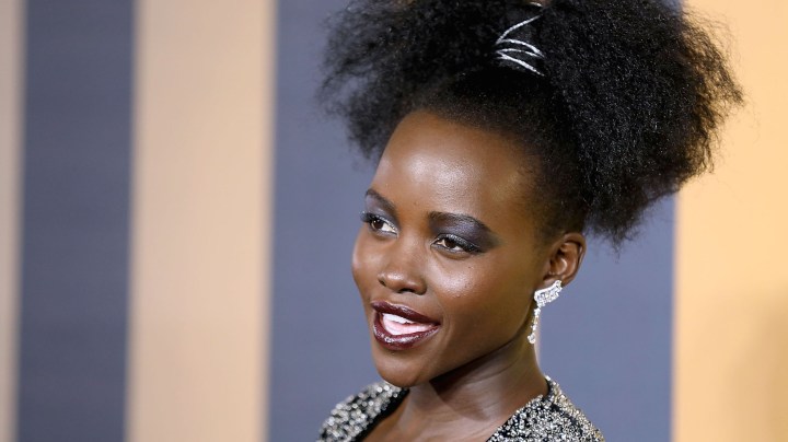Lupita Nyong'o attends the European Premiere of 'Black Panther' at Eventim Apollo on February 8, 2018 in London, England.  Photo by Tim P. Whitby/Tim P. Whitby/Getty Images