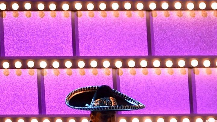 Singers Miguel (L) and Natalia Lafourcade perform onstage during the 90th Annual Academy Awards at the Dolby Theatre. Photo by Kevin Winter/Getty Images