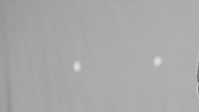 Jesse Celedon (as Oscar Zeta Acosta) and Jeff Harms (as Hunter S. Thompson) on the set. Photo by Rafael Cardenas. Courtesy of PBS