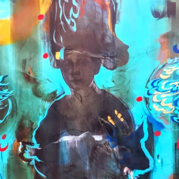 Scherezade Garcia, 'Acariciando el chivo (Caressing the goat)', 2017. Courtesy of Scherezade Garcia and BRIC