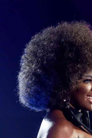 TV personality Amara La Negra attends  BET's Social Awards 2018 - Show at Tyler Perry Studio on February 11, 2018 in Atlanta, Georgia.  Photo by Bennett Raglin/Getty Images for BET