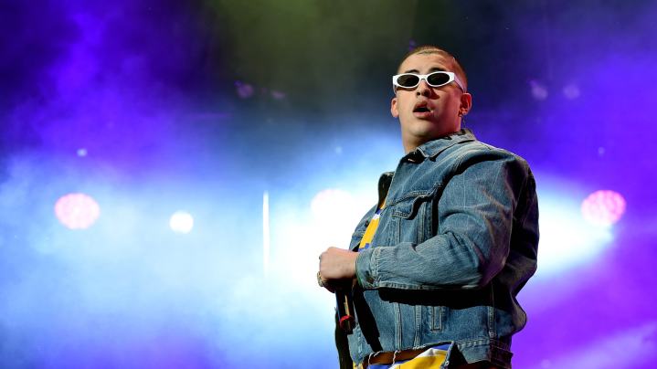 Bad Bunny performs onstage during Calibash Los Angeles 2018 at Staples Center. Photo by Kevin Winter/Getty Images