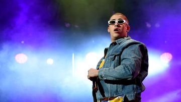 Bad Bunny performs onstage during Calibash Los Angeles 2018 at Staples Center. Photo by Kevin Winter/Getty Images