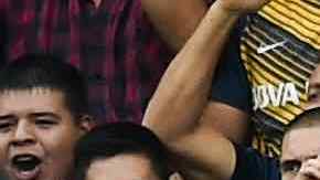 Boca Juniors fans cheer for their team as part of Superliga 2017/18. Photo by Marcelo Endelli/Getty Images