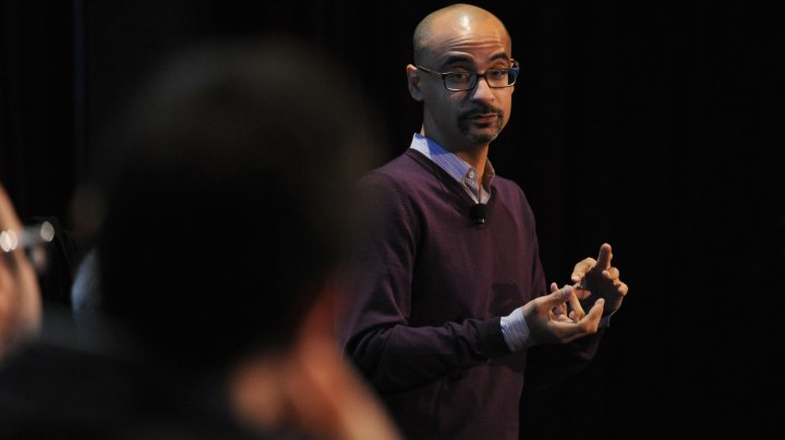 Junot Díaz attends the Jersey Boys during The New Yorker Festival 2014. Photo by Andrew Toth/Getty Images for The New Yorker Festival
