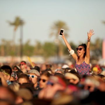 Festivalgoers attend day 2 of the 2017 Coachella Valley Music & Arts Festival. Photo by Christopher Polk/Getty Images for Coachella