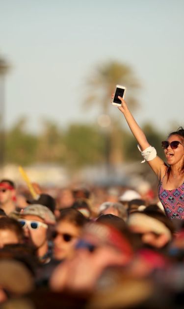 Festivalgoers attend day 2 of the 2017 Coachella Valley Music & Arts Festival. Photo by Christopher Polk/Getty Images for Coachella