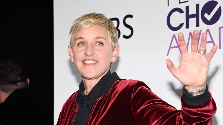 Ellen Degeneres, winner of mulitple awards, poses in the press room during the People's Choice Awards.  Photo by Kevork Djansezian/Getty Images